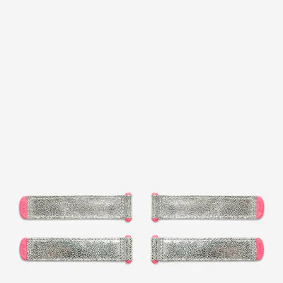 Tabs (4 Pack) – Metallic Suede Silver