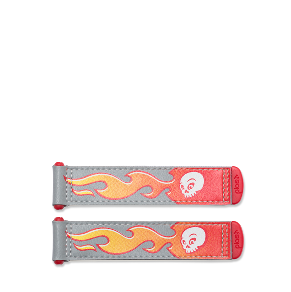 Tabs (2 Pack) – Flames – Fiery Red