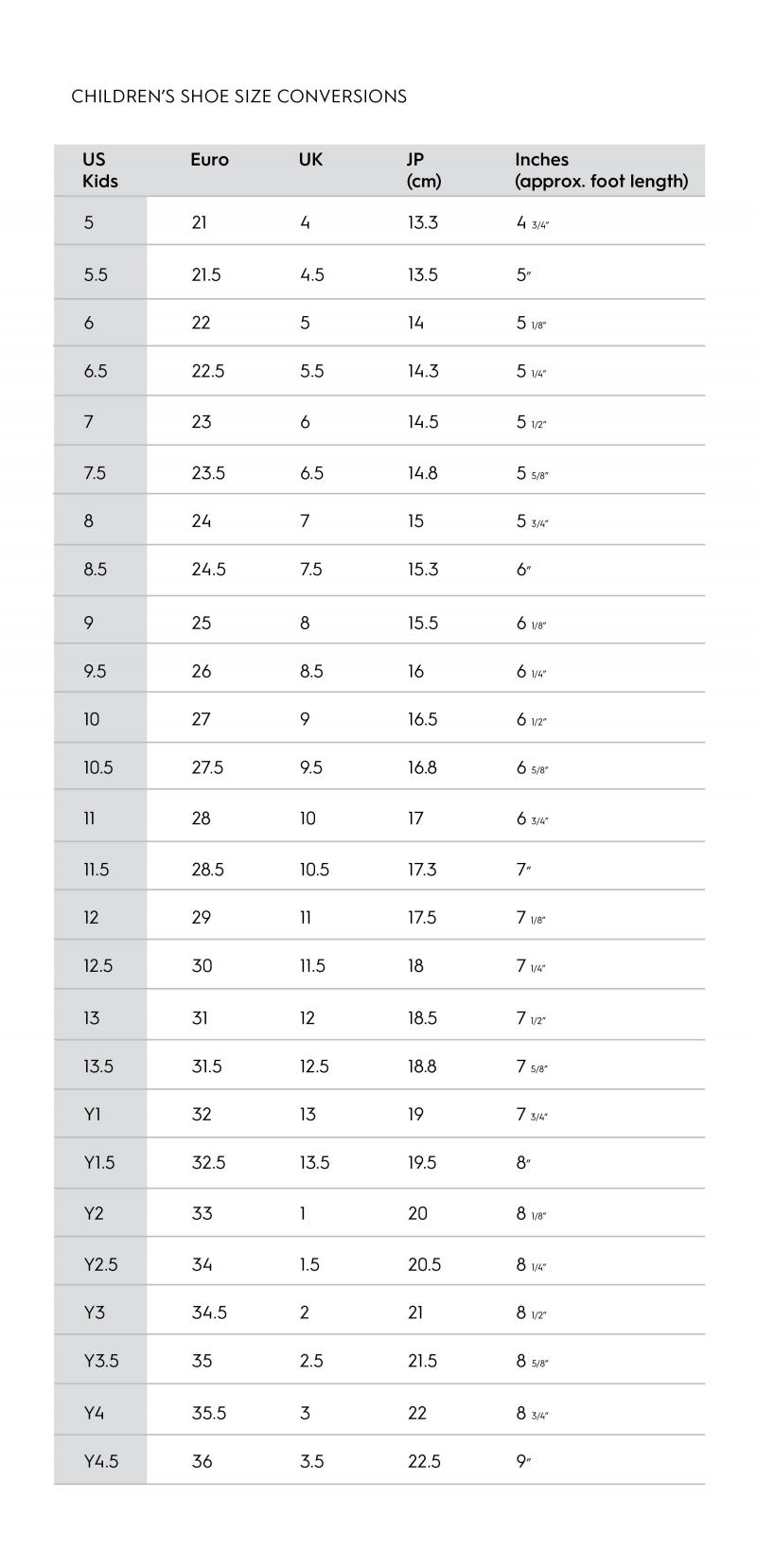 Shoe Sizing | Plae