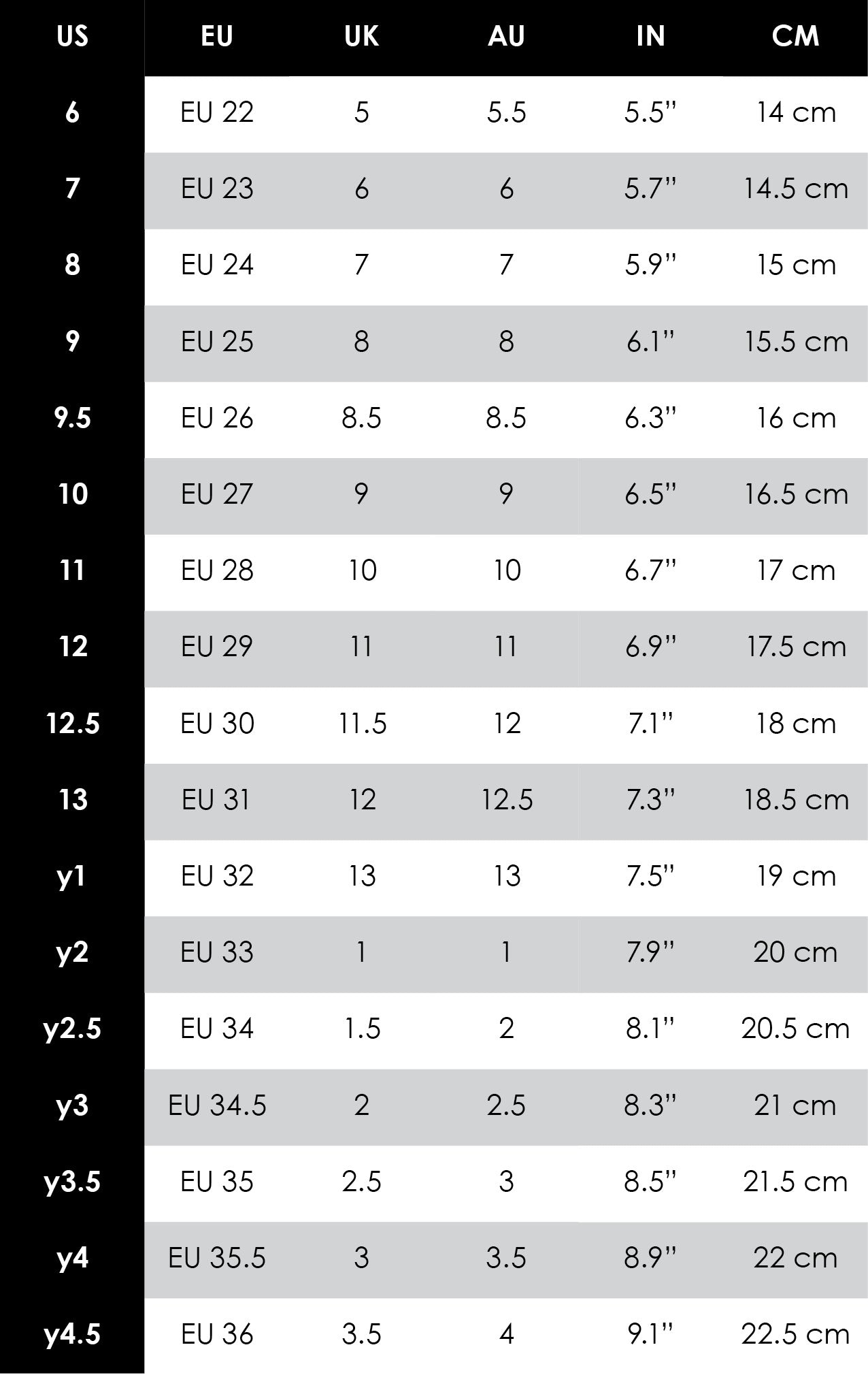 Shoe Sizing | Plae